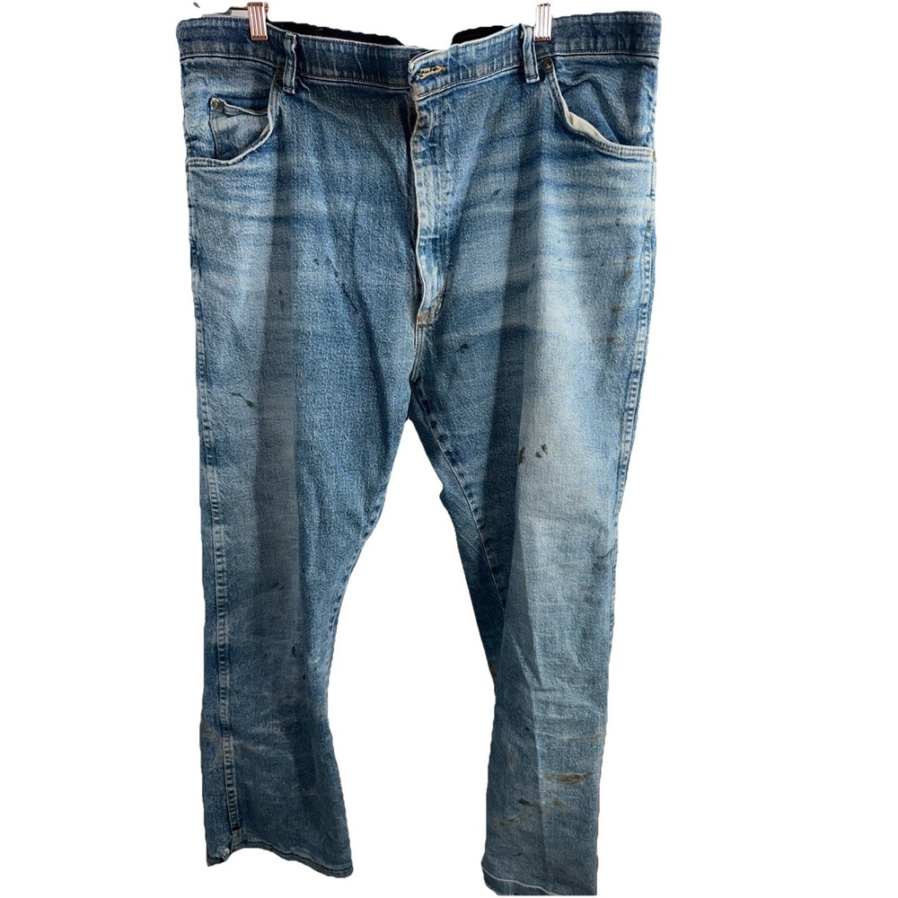Wrangler 855WAQD Mens Jeans 42x32 Regular Fit  Flex Waist Blue 99% Cotton Used